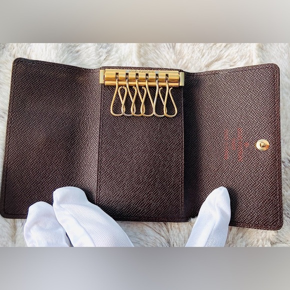 Louis Vuitton DAMIER Ebene 6 key card  ring pouch  1999 - Picture 4 of 9
